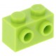 LEGO kocka 1x2 oldalán két bütyökkel, lime (11211)